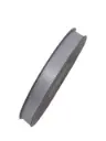 Dubbelsatijn lint Wit 10 mm rol 25 meter