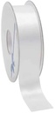 Dubbelsatijn lint Wit 38 mm rol 25 meter