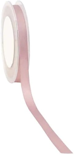 Dubbelsatijn lint Oudroze 10 mm rol 25 meter