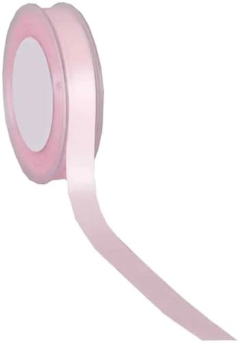Dubbelsatijn lint Oudroze 15 mm rol 25 meter
