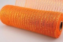 Decomesh Metallic Oranje 26 cm rol 9 meter voor kransen en inpakken
