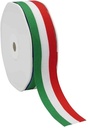 Lint Italiaanse vlag 25mm rol 20m