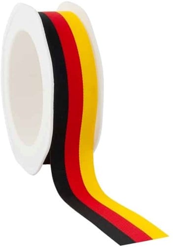 Duitse vlag 25mm rol 20 meter