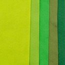 Viltlapjes Groentinten Kit 2 20x30 cm 1mm dik per pak 10 stuks