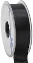 Dubbelsatijn lint Zwart 38 mm rol 25 meter