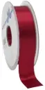 Dubbelsatijn lint Bordeauxrood 25 mm rol 25 meter