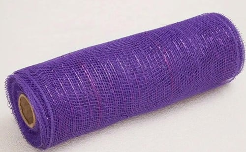 Decomesh Metallic Paars 26 cm rol 9 meter voor kransen en inpakken