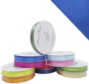 Satijnlint Dubbelsatijn Antennelint Royalblue Koningsblauw 10 mm rol 25 meter