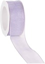 Lint Organza met draad Lavendel Lila 38 mm rol 20 m