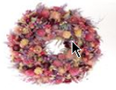 Krans Droogbloemen Fleuri Pink 40 cm