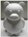 Styropor Beer 25 cm staand, voor rosebear