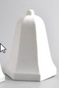 Kerstklok Styropor Piepschuim klok 20 cm hoog