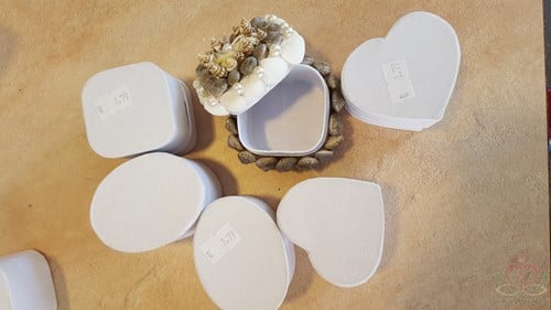 4 Dozen DHZ Papiermach‚ rond, hart, vierkant ovaal SET4 Set