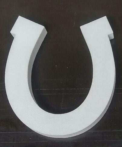 Styropor Piepschuim Isimo Hoefijzer Grootst 50 cm