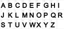 Alfabet Styropor Piepschuim letter A lettertype Arial bold