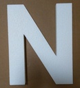 Alfabet Styropor Piepschuim letter N Smaller lettertype