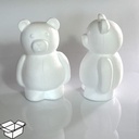 Styropor Beer Alik 25 cm voor bijvoorbeeld roosjes, per stuk voor rosebear