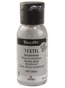 Textielverf Metallic Stoffenverf Zilver 34 ml