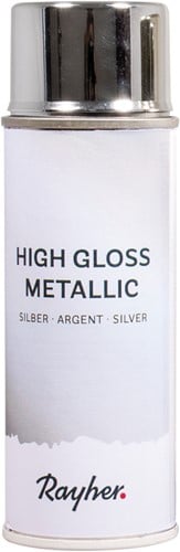 Highgloss metallic spray Zilver Hoogglans 200 ml