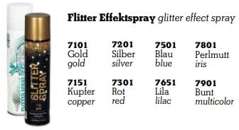 Glitterspray UN7101 Goud 400 cc