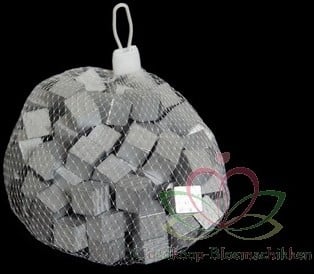 Houten Blokjes kubusjes Zilver 1,5 cm 100 stuks