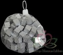 Houten Blokjes kubusjes Zilver 1,5 cm 100 stuks