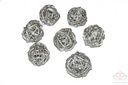 Rattan Ballen Brunch Ball Zilver dia 4 cm ca. 14 stuks