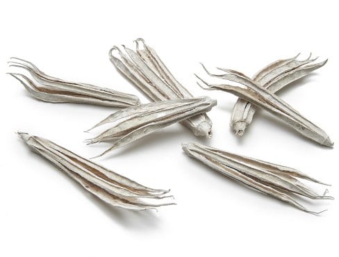 Okra Frosted ca. 10 cm zak 50 stuks