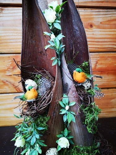 Coco Tube Cocoblad gesloten Naturel excl. Decoraties zak 3 stuks 