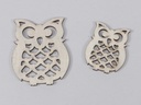 Houten Uiltjes Grijs 5–7 cm 10 stuks