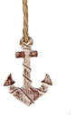 Hanger Anker 6x4 cm met 16 cm touw per stuk