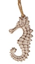 Hanger Zeepaardje 7x3,5 cm met touw 16 cm per stuk