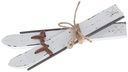 Houten Skies Skis Wit 15,5x6,5 cm 5 sets