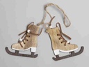 Houten Schaatsen Naturel 8,5x8,5 cm hanger