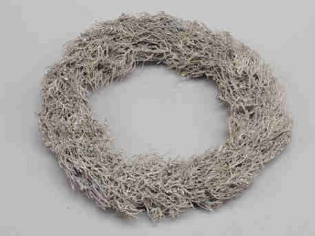 Krans Iron Bush Thin White Wash 35 cm per stuk 
