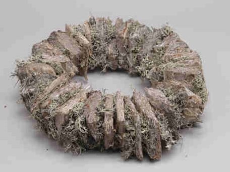 Krans Maritimabark + grey moss 38cm 