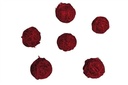 Rotan Stro Bal Rood dia 4 cm 15 stuks