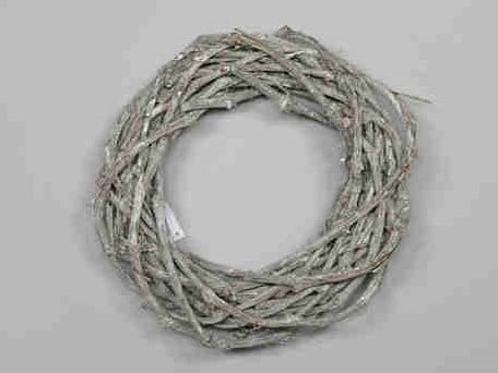 Krans Dik Grapewood White Wash 30×7 cm per stuk