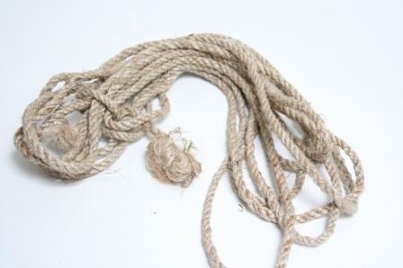 Jute Naturel Xtra Dik Touw voor toef ca. 1 cm 250 gram