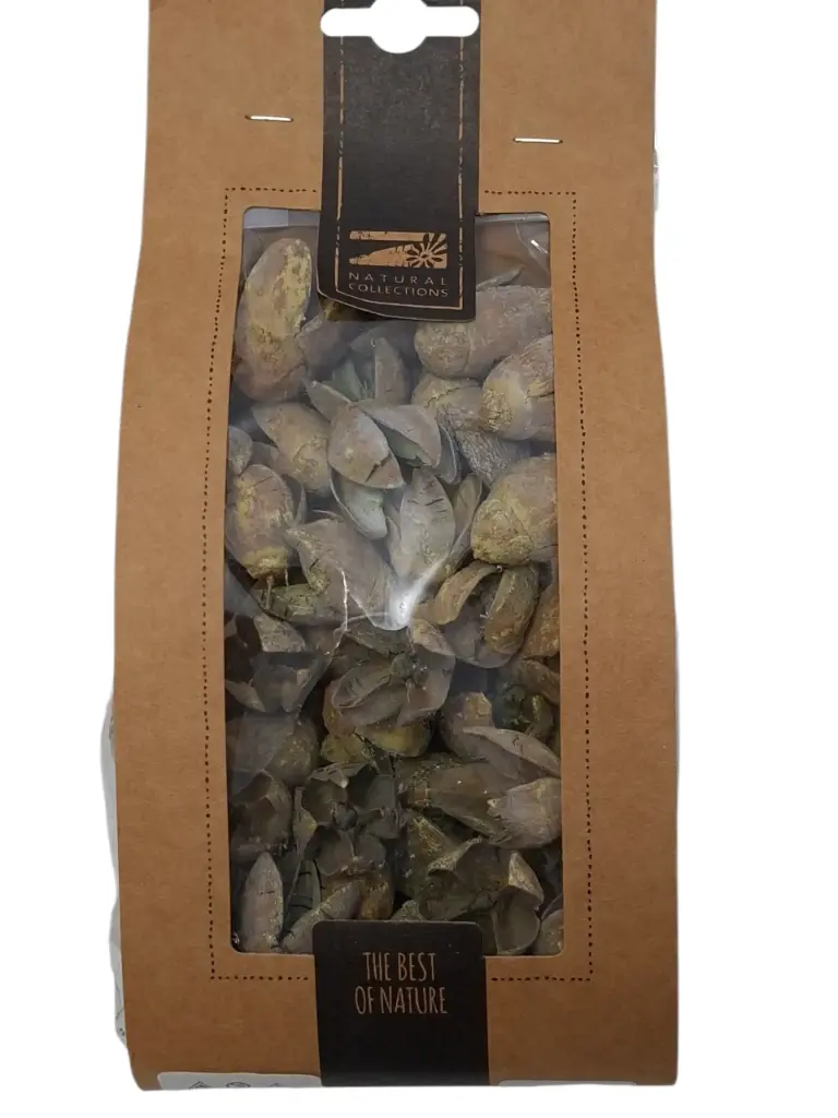Bakuli droogbloem Kaki ca. 50 gram kleinverpakking