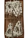 Houten hanger Open Boom Naturel 8 cm 20 stuks
