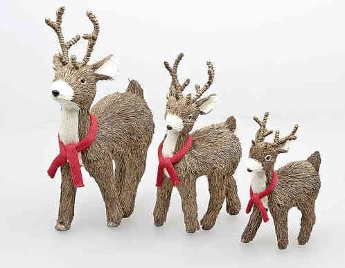 Rendier Hert Ree Staand 37 cm per stuk
