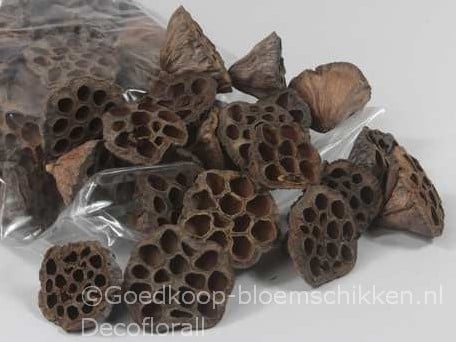 Lotus zak Naturel 5–7 cm ca. 50 stuks