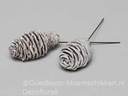 Platyspernum op draad Antique White doos 55 stuks