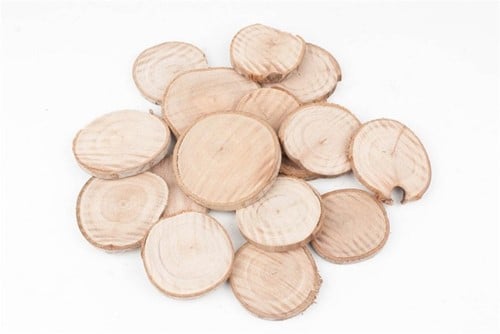 Houtschijfjes Naturel 5–7 cm ca. 20 stuks