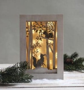 Houten bouwset 3D lijst Bos FSC 20x30x6 cm 1 set