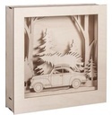 Houten bouwset 3D lijst Auto FSC 30x30x6 cm 1 set