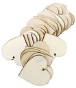 Houten hartjes Hout Geboord 4 cm 2 stuks