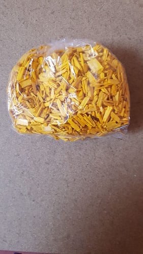 Houtsnippers Geel ca. 200 gr