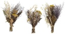 Mini driedflower boeket assorti in kraft hoes 23 cm